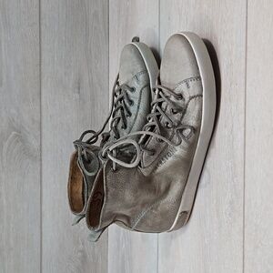 Blackstone Original Women JL-16 Grey Ankle Leather Sneakers shoes boots sz 39/9